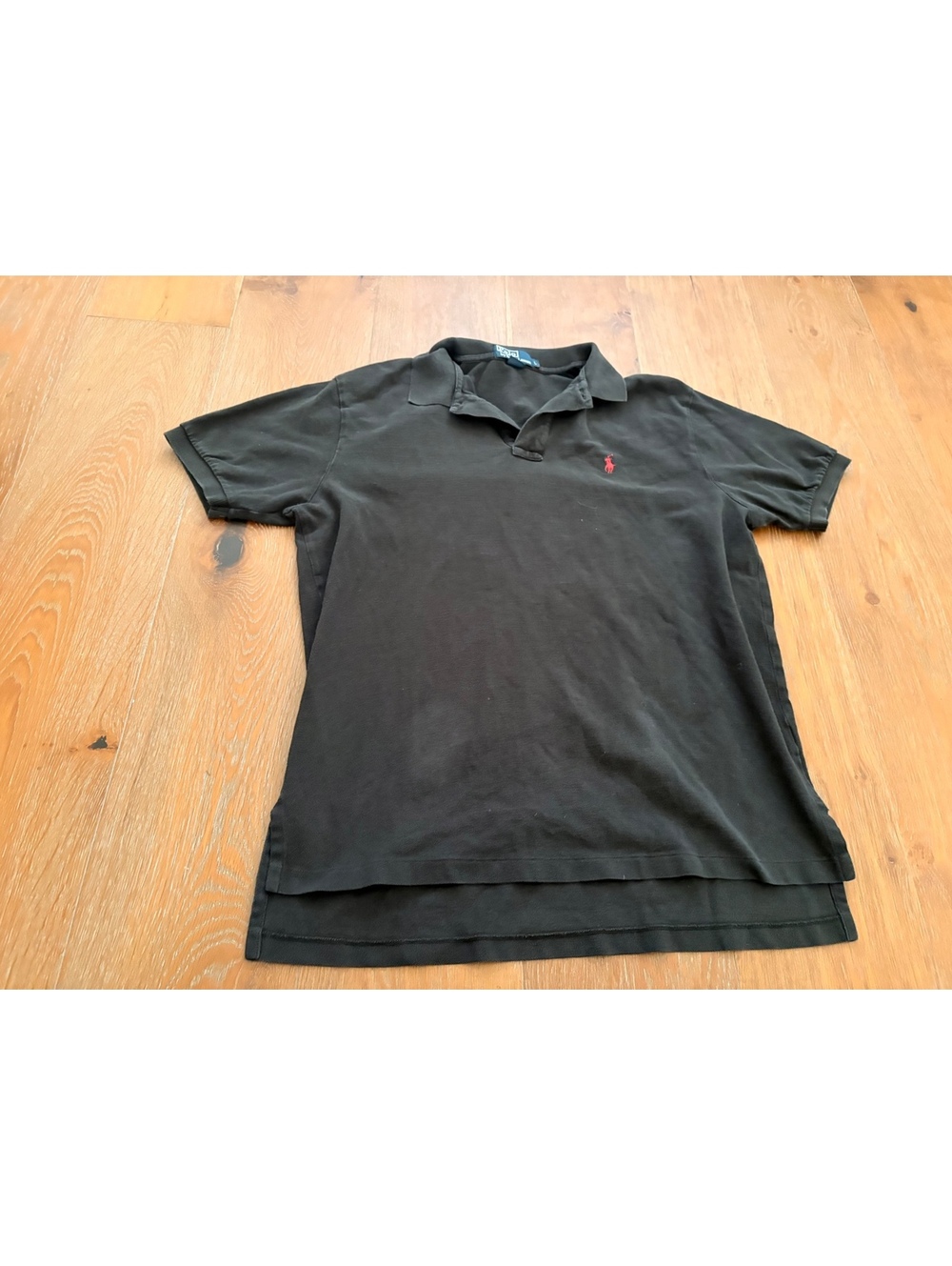 Polo Ralph Lauren Black Short Sleeve Red Pony Polo Shirt L